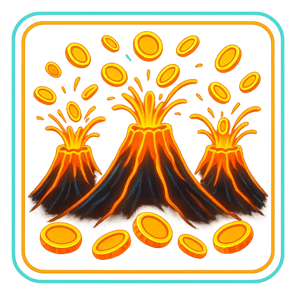 Jeu 3 Coin Volcanoes disponible chez Testbet
