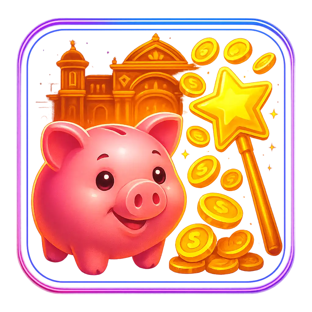 Jeu Piggy Prizes Wand of Riches disponible chez Testbet
