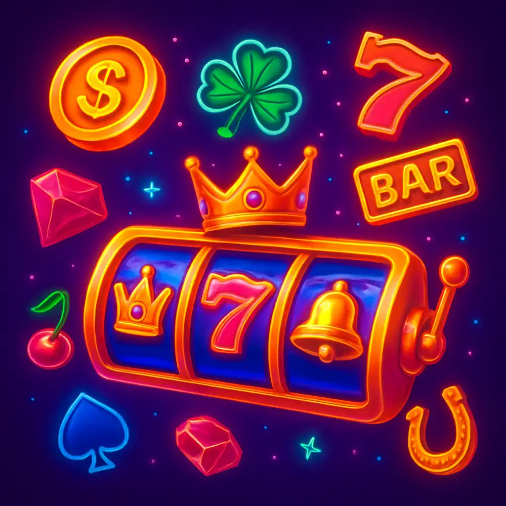 Machines à sous colorées dans le lobby Testbet